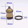 Edison Retro Aluminum Lamp Holder Ceiling Chandelier bar Creative Coffee Clothing Store Lighting Fixture Accessories