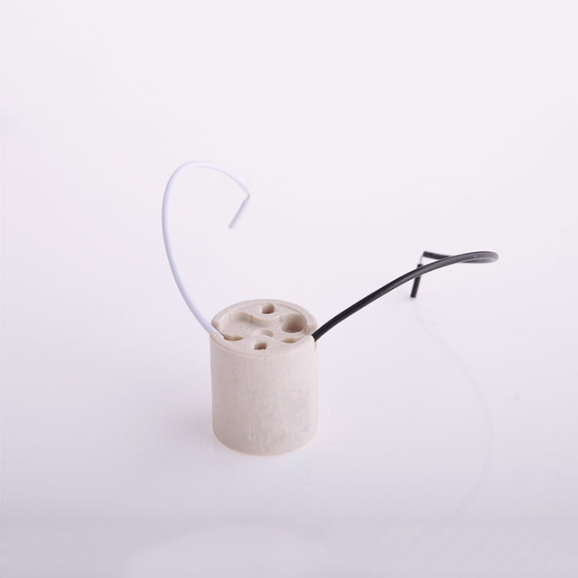 E26 Copper Nickel Plated Ring Ceramic Lamp Base Lamp Socket Screw Ceramic Led Lamp Holder