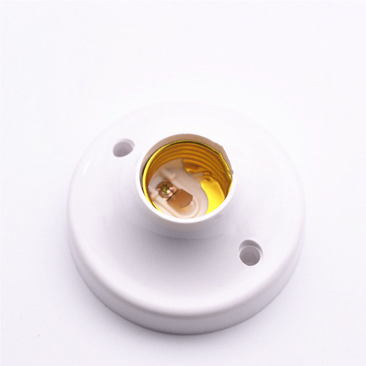 E27 Screw Base Lamp Holder Surface Mount Base Plastic Socket Lamp Holder Lighting Accessories