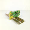 PT2.5-TWIN-PE Replace Phoenix 1 in Two Out Grounding NS35 Din Rail Terminal Block 