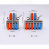 Quick Wiring Terminal DF-62, Neutral And Live Wire Splitter, 2 in 6 Out Suitable for Both Hard And Soft Wires Terminal Connector DF-42