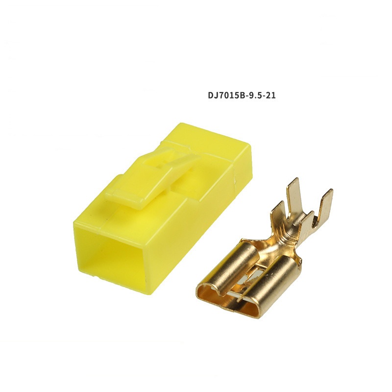 DJ7015B-9.5-21 Automotive Connector Plug, 1-Pin, 1-Hole, 1-Core, High-Current, Plastic Housing, Protective Sheath