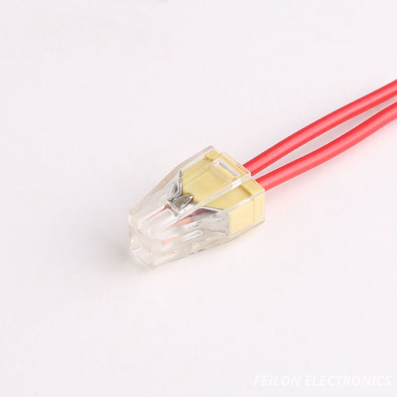 PCT-102 Quick Connect Wire Terminal, 2-Hole 2.5mm² Hard Wire Connector, Electrical Terminal Manufacturer Wholesale 2 Way Junction Box Lighting Connector