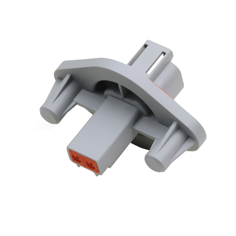 AT04-2P-PM11GRY Domestic 2-hole Waterproof Wiring Harness Connector Flange-mounted Gray Plug AT06-2S