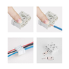 DIY 923-3B P02 Screwless Terminal Block | 16A 3-Position Push-button Wire Connector for LED Light Fixtures