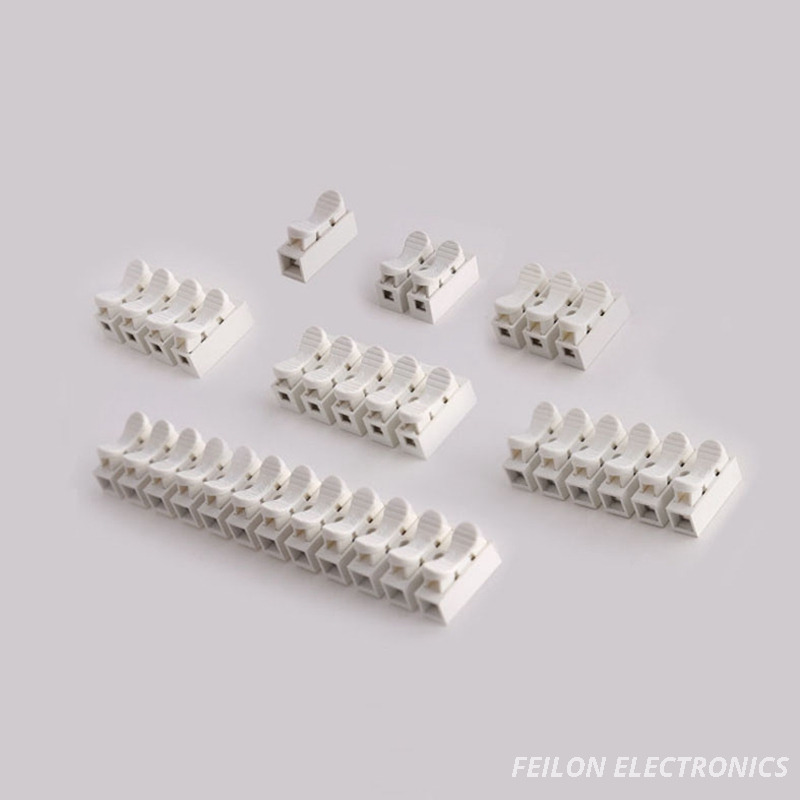 CH-12 Core Press Type Terminal Block, 12 Position Quick Connect Terminal Block, Lamp Parallel Connector, Wire Clamp
