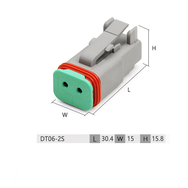 DT06-2S/DT04-2P Is Suitable for the Waterproof Plug of the Connection Connector for the Heavy Truck Nozzle Plug-in Vehicle Lamp