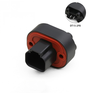 DT15-2PB Circuit Board Straight Pin Socket Waterproof Connector PCB Soldering Board End Connector DT06-2S
