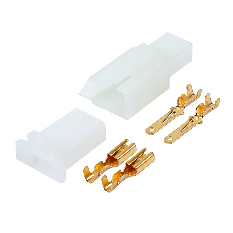 2.8mm 2-hole motorcycle electric vehicle connector plug with terminals DJ7021A-2.8-11/21