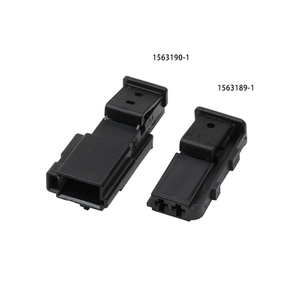 1563190-1 Automotive Connector - 2-Pin Wiring Harness Plug-In - 1.5 Male-Female Interlock Sleeve Terminal - 1563189-1