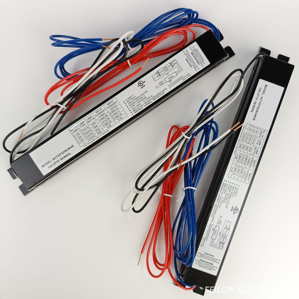 28W/32W UL Listed Fluorescent Light Ballast 2-Lamp T8 Electronic Ballast 120-277V Instant Start for F25T8/F32T8 Fluorescent Light 