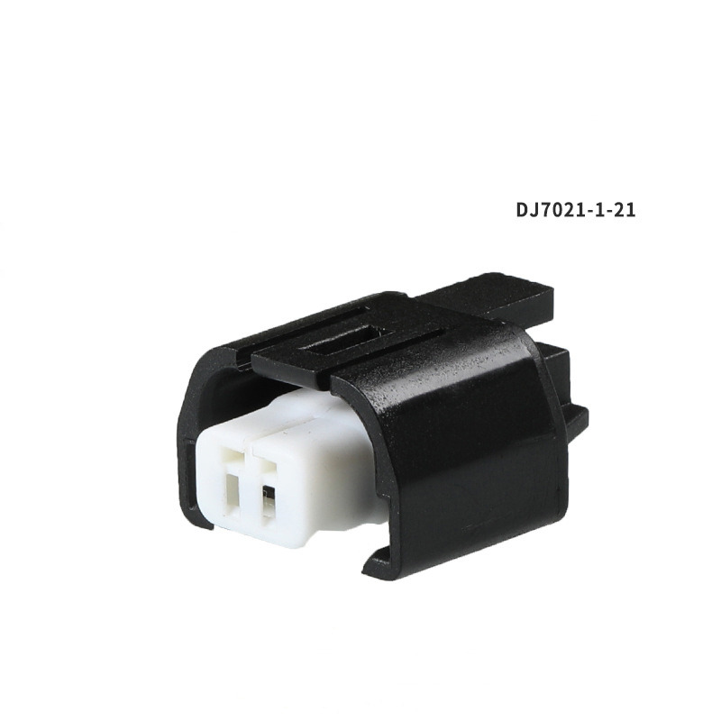Connector for automotive air conditioning solenoid valve plug, plastic connector for air conditioning compressor plug, DJ7021-1-21
