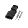 1563190-1 Automotive Connector - 2-Pin Wiring Harness Plug-In - 1.5 Male-Female Interlock Sleeve Terminal - 1563189-1