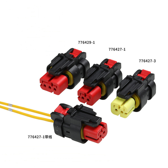 776429-1 Excavator Wiring Harness Plug Sensor Connector 2-hole Quick Connector Terminals 776523-1 Waterproof
