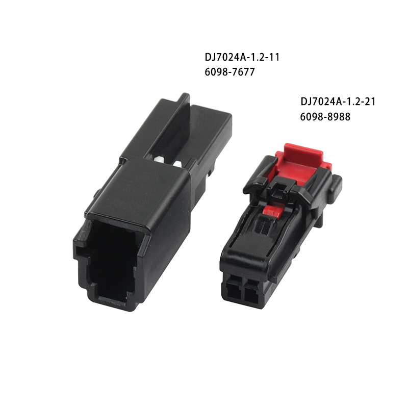 6098-7677/8988 High-fidelity speaker plug with 2-hole connector DJ7024A-1.2-21