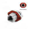 2P automotive wiring harness plug waterproof connector flange connector original part - gray ATP04-2P-PM08GEC