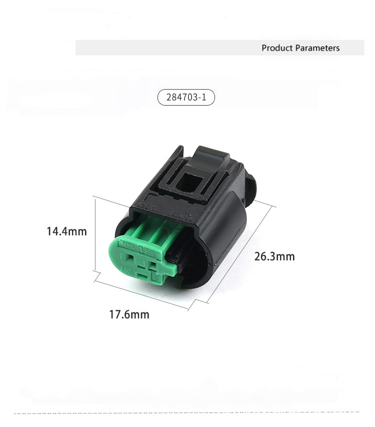 Two-hole waterproof connector for automotive sensor plug DJ7021YB-0.6-21 wiring harness connector 284703-1